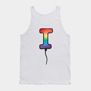 Initial Monogram Balloon Letter I Tank Top